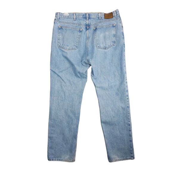 Vintage 90s Chaps Ralph Lauren Men's 38x32 Stone Wash Straight Leg Jeans Relaxed - Picture 2 of 9